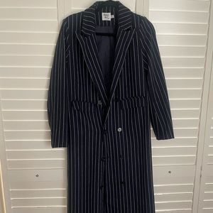 Princess Polly Pinstriped Trench Coat